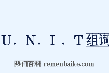 U.N.I.T组词是什么意思的图片